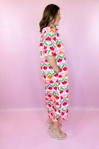 Adrienne Nina Midi Dress Petal Parade