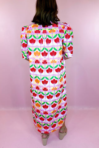 Adrienne Nina Midi Dress Petal Parade