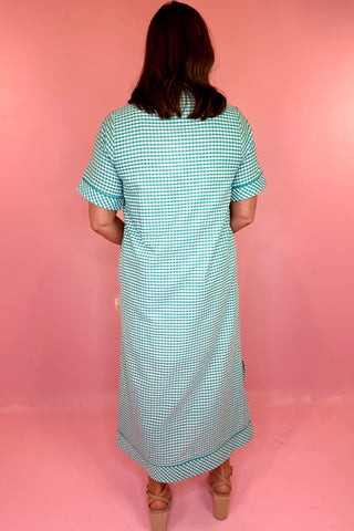 Gingham Midi Dress Mint