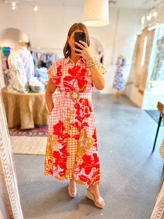 Alden Adair Rose Maxi Dress Floral Picnic