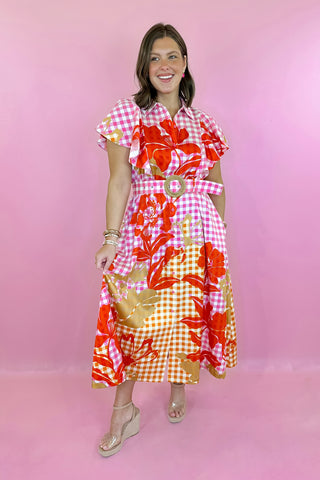 Alden Adair Rose Maxi Dress Floral Picnic