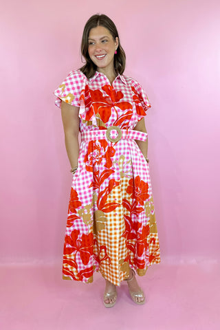 Alden Adair Rose Maxi Dress Floral Picnic