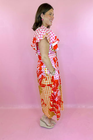 Alden Adair Rose Maxi Dress Floral Picnic