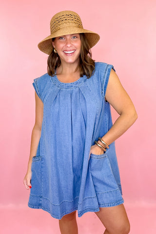 denim lace up dress Blue Denim Strapless Lace Up Sides Frayed Ruched Mini Dress main image 0