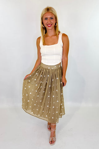 Bayside Brunch Midi Skirt