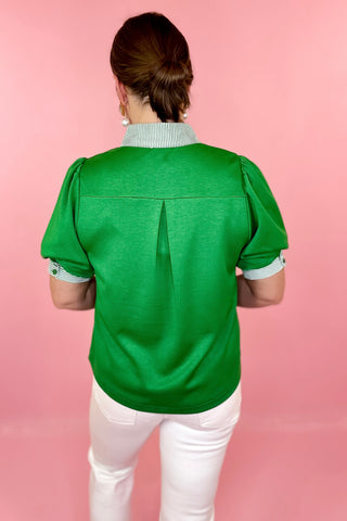 Smooth Strides Scuba Top- Pine Green