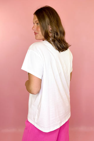 Queen Of Sparkles: Multi Rainbow Crab Tee