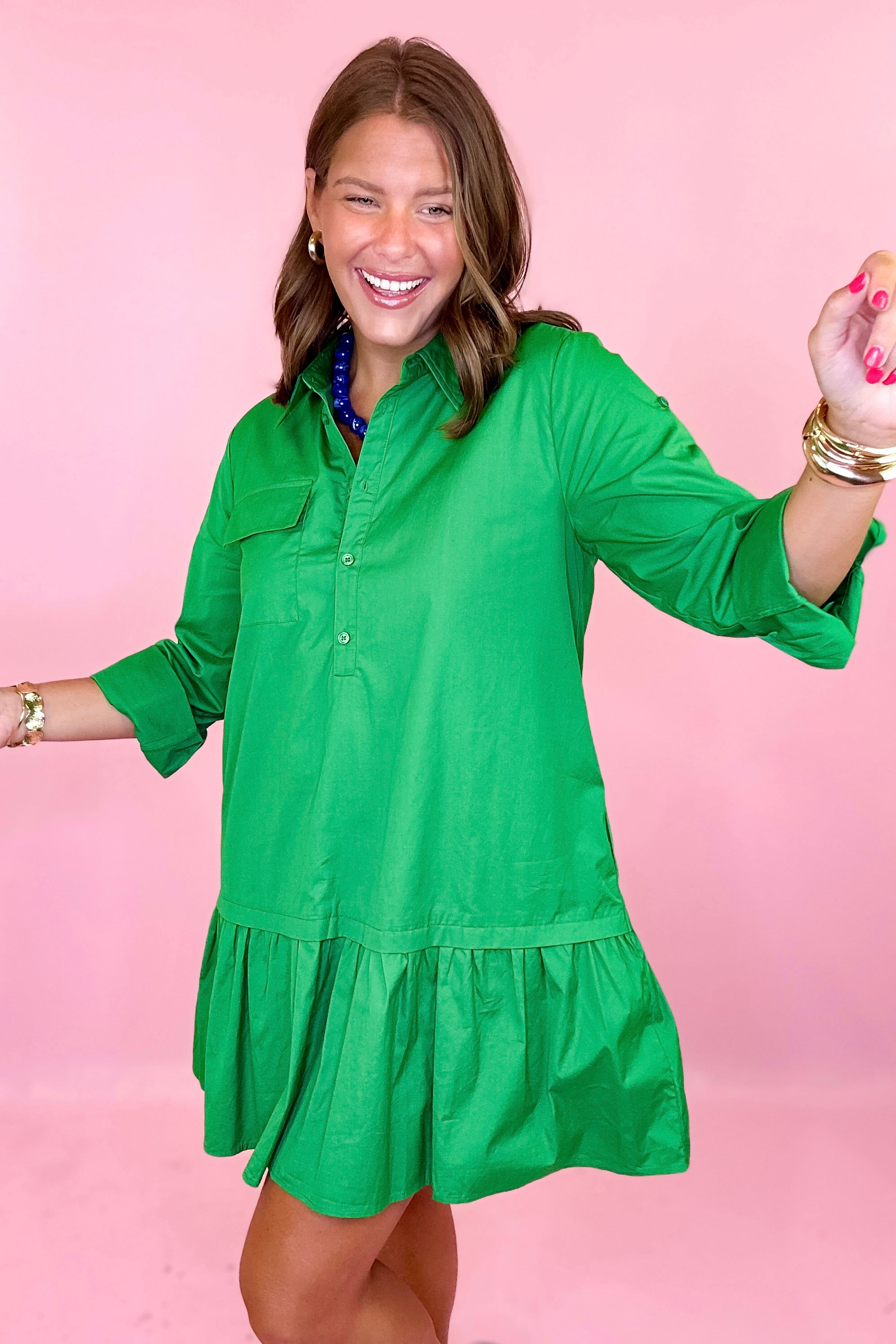 Blissful Dream Ruffle Hem Mini Dress