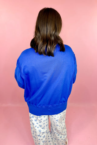 Oversized Sweatshirt Royal