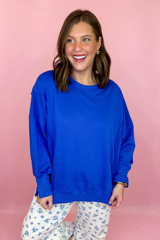 Oversized Sweatshirt Royal