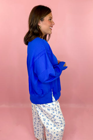 Oversized Sweatshirt Royal