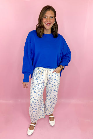 Oversized Sweatshirt Royal