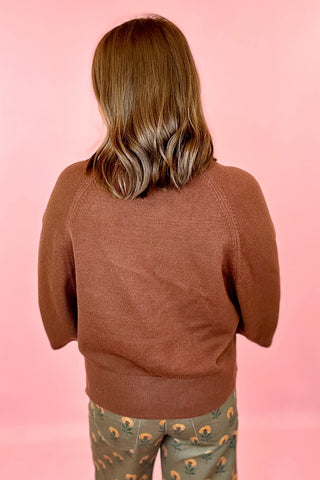 Keeping Cozy Drop Shoulder Sweater - Brown