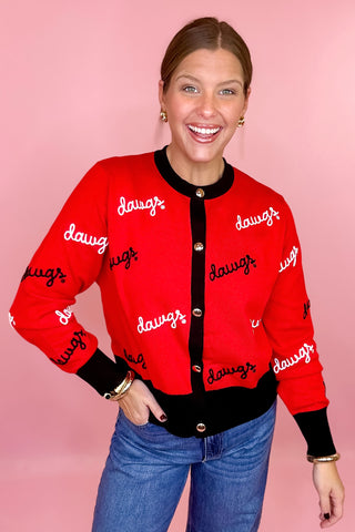 Stewart Simmons: Dawgs Rope Embroidered Cardigan