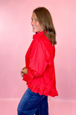 Write Me Back Button Front Top - Red