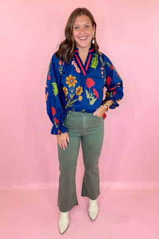 olive green flare jean