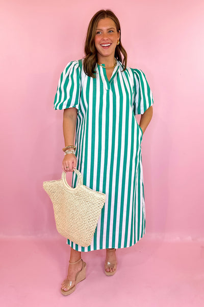 Caryn Lawn: Cabana Stripe Maxi Dress