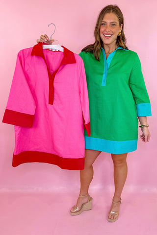 Caryn Lawn Carrie Mini Dress Green