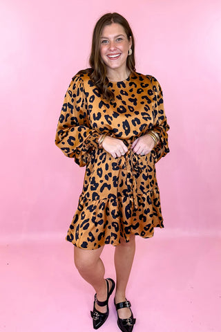 plus size leopard dress