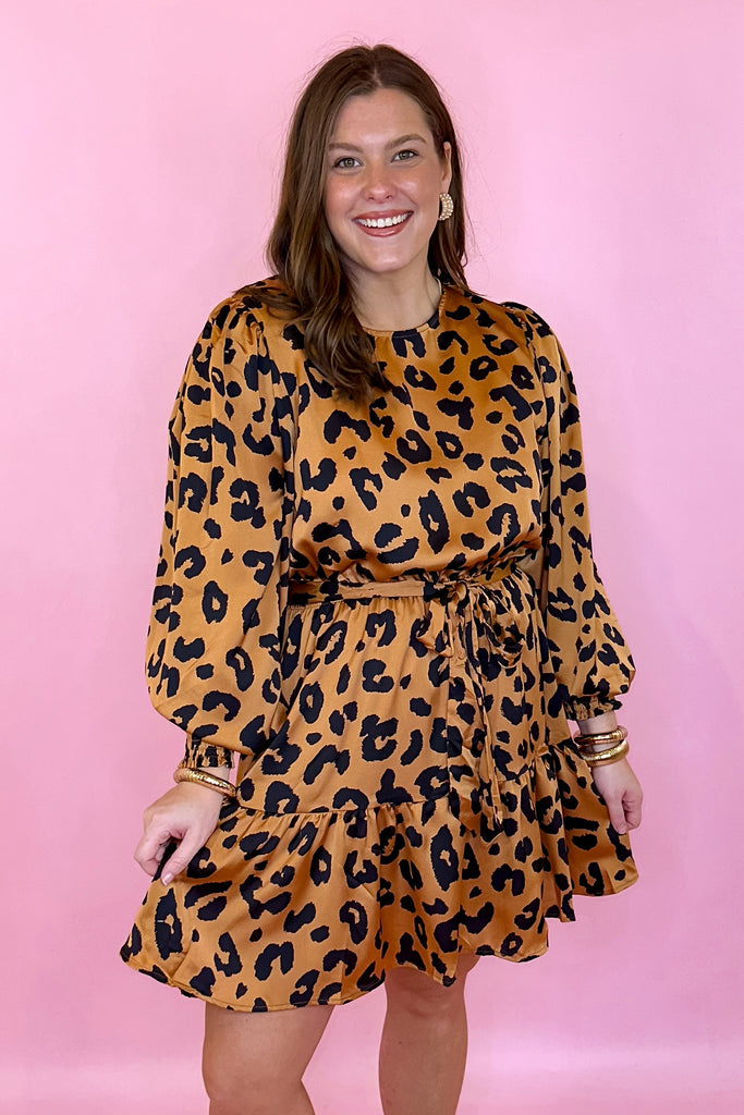 plus size leopard dress