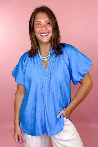 Cool As Can Be Top Cerulean Blue