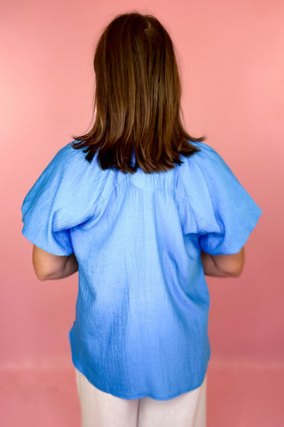 Cool As Can Be Top Cerulean Blue