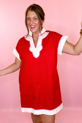 Cultivating Confidence Mini Dress Red