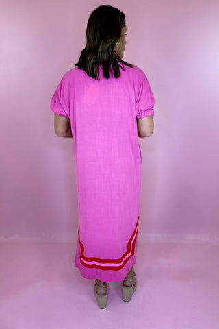 Easily Chic Midi Dress - Pink