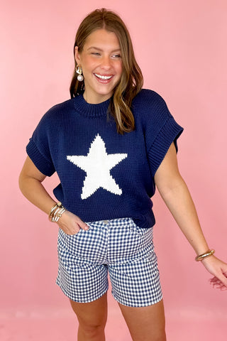 Star Short Sleeve Sweater