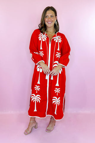 Victoria Dunn: Esme Midi Dress - Scarlet Petals