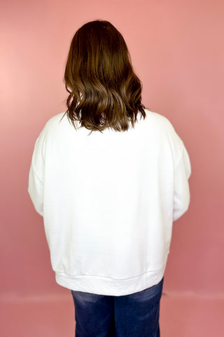 Dachshund Lightweight Knit Sweater Cream