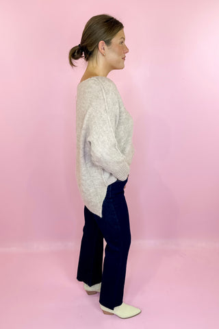 Dark Wash Cropped Flare Jean