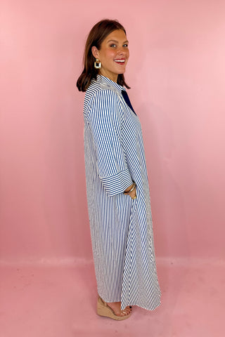 striped oversized dress