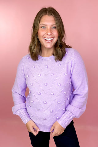 Home Again Sweater - Lilac