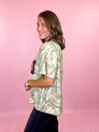 Queen Of Sparkles: Licensed USC Camo Tee