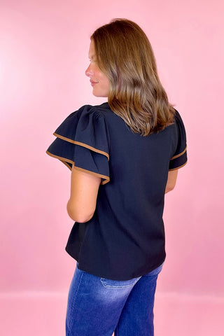 Bound To Happen Embroidered Top - Black
