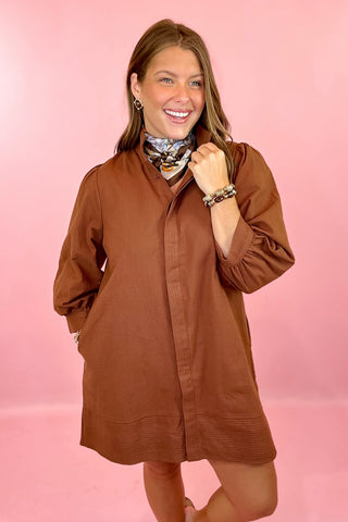That Settles It Mini Dress - Brown