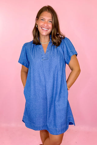 Easy Confidence Mini Denim Dress