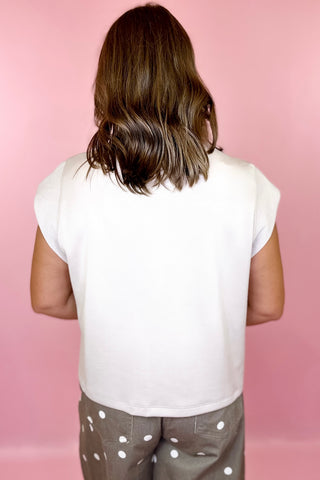 Everything In Place Scuba Knit Top Almond