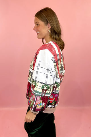 Queen Of Sparkles: Multi Store At Christmas Time Window Display Sweatshirt