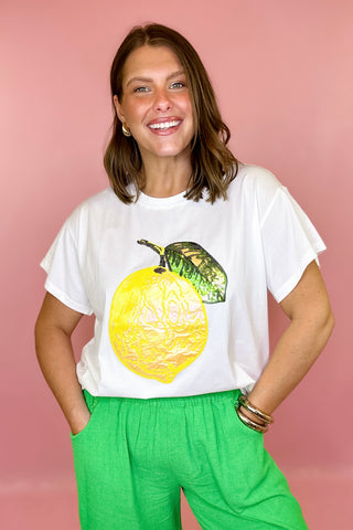 Queen Of Sparkles: White Lemon Tee