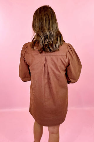 That Settles It Mini Dress - Brown