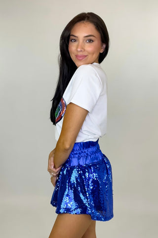 Shine All Night Sequin Skort