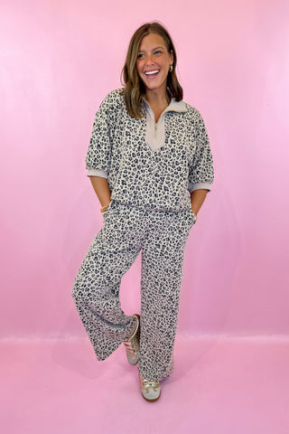 Feeling Tame Leopard Set Taupe