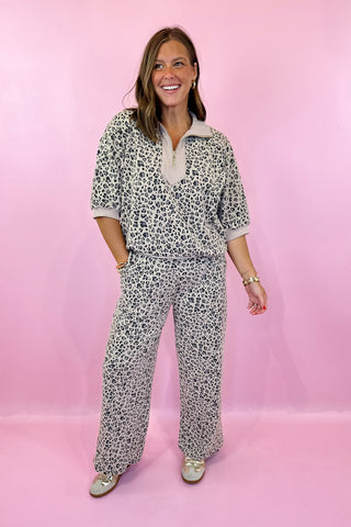 Feeling Tame Leopard Set Taupe