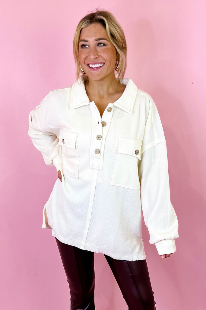 Oversized henley top