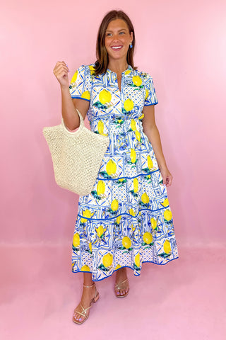 Fresh Squeeze Lemon Midi Dress