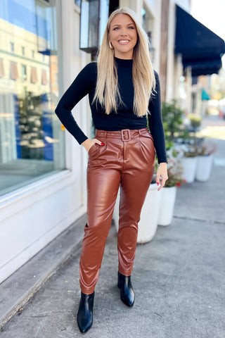 Full Disclosure Faux Leather Pants