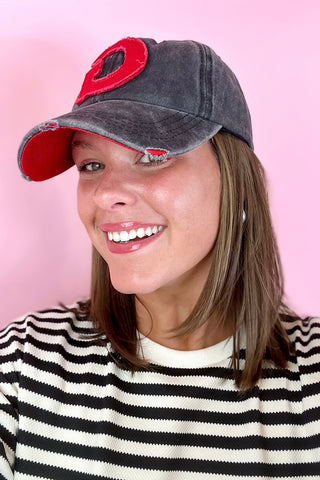 "G" Distressed Baseball Cap Black