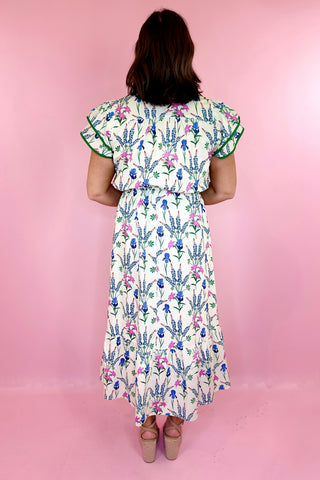 Garden Views Floral Midi Dress
